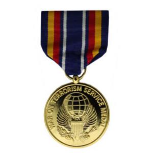 Global War on Terrorism Service Anodized Medal (Full Size)