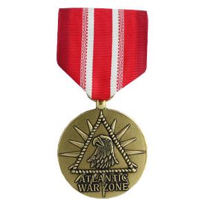 Merchant Marine Atlantic War Zone Medal (Full Size)