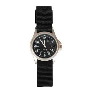 Military Field 24 Hour Watch (Black Strap with Black Face)