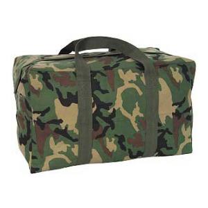 Parachute Cargo Bag (Woodland Camo)