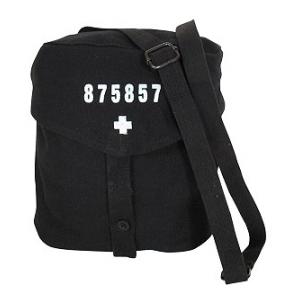 Swiss Gas Mask Bag (Black)