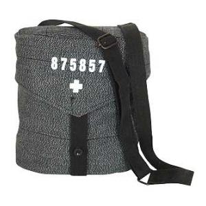 Swiss Gas Mask Bag (Salt and Pepper Black)