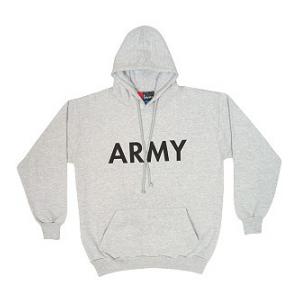Youth's "Hoodie" Pullover Army Sweatshirt (Gray)