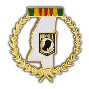 POW * MIA Mississippi Pin