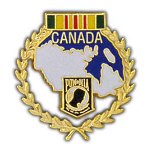 POW * MIA Canada Pin