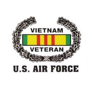 Vietnam Veteran Wreath U.S. Air Force Inside Window Decal