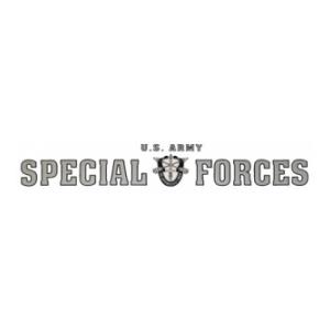 U.S. Army Special Forces Outside Window Decal