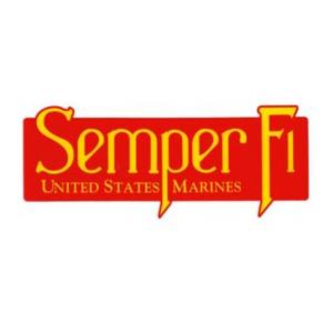 Semper Fi Outside Window Decal