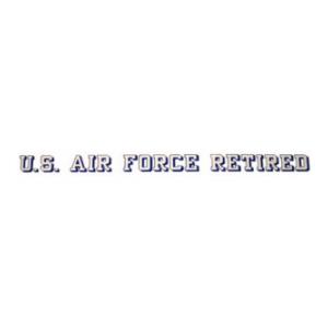 US Air Force Retired Outside Window Decal