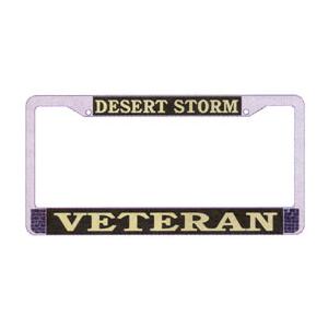 Desert Storm Veteran License Plate Frame