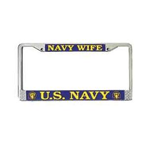 US Navy Wife License Plate Frame