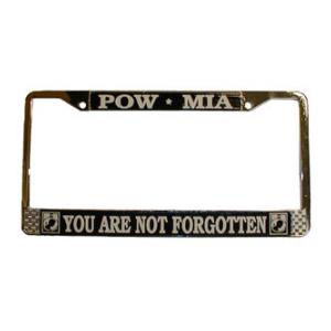 Pow * Mia License Plate Frame