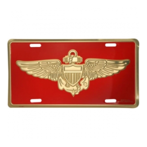 Marine Aviator Wings License Plate