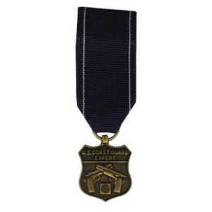 Coast Guard Expert Pistol Shot Medal (Miniature Size)