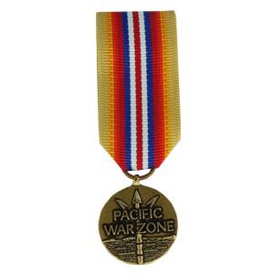 Merchant Marine Pacific War Zone Medal (Miniature Size)