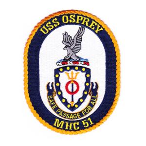 USS Osprey MHC-51 Ship Patch
