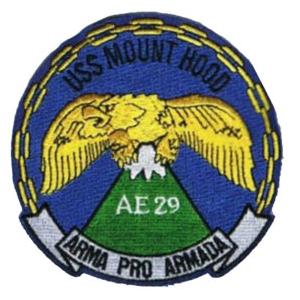USS Mount Hood AE-29 Ship Patch