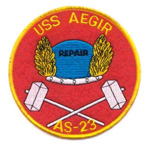 USS Aegir AS-23 Ship Patch