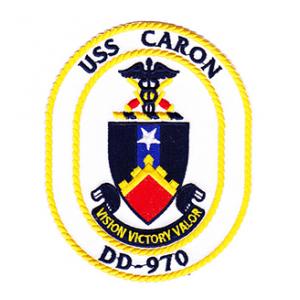 USS Caron DD-970 Ship Patch