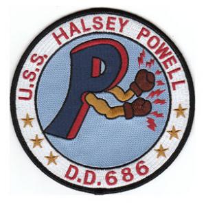 USS Halsey Powell DD-686 Ship Patch