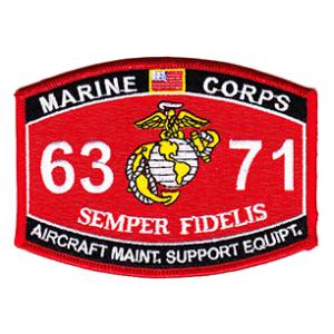 USMC MOS 6371 Aircraft Maintenance, Support Equipment Patch
