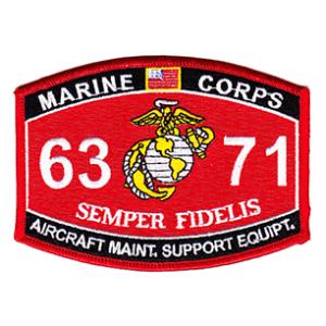 USMC MOS 6371 Aircraft Maintenance, Support Equipment Patch