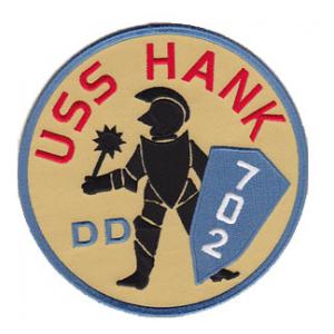 USS Hank DD-702 Ship Patch