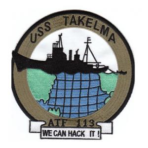 USS Takelma ATF-113 Ship Patch