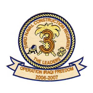 3rd Naval Mobile Construction Regiment - OIF Patch