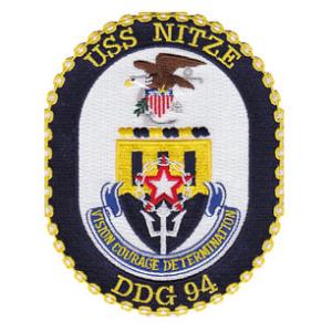 USS Nitze DDG-94 Ship Patch