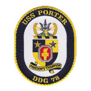 USS Porter DDG-78 Ship Patch