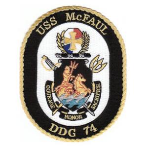USS McFaul DDG-74 Ship Patch