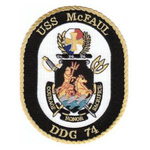 USS McFaul DDG-74 Ship Patch