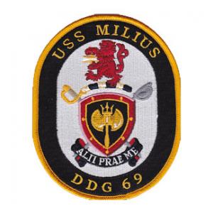 USS Milius DDG-69 Ship Patch