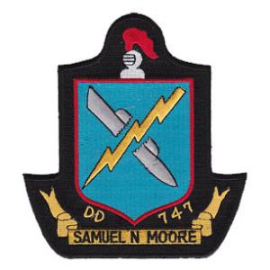 USS Samuel Moore DD-747 Ship Patch