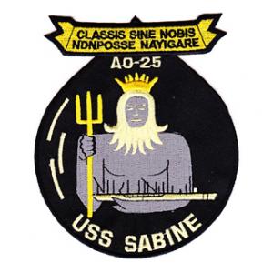 USS Sabine AO-25 Ship Patch