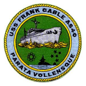 USS Frank Cable AS-40 Ship Patch