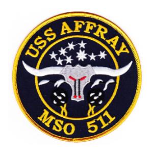 USS Affray MSO-511 Ship Patch
