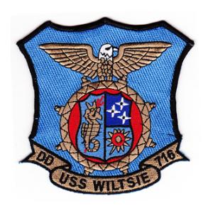 USS Wiltsie DD-716 Ship Patch