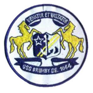 USS Brumby DE-1044 Ship Patch