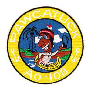 USS Pawcatuck AO-108 Ship Patch