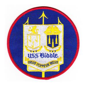 USS Biddle DDG-5 Ship Patch