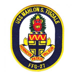 USS Mahlon S. Tisdale FFG-27 Ship Patch