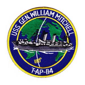USS Gen. William Mitchell T-AP-114 Ship Patch