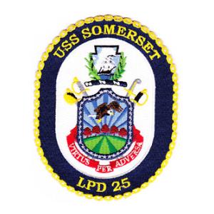 USS Somerset LPD-25 Ship Patch