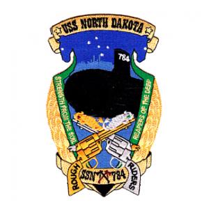 USS North Dakota SSN784 Patch Flying Tigers Surplus