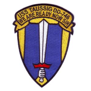 USS Taussig DD-746 Ship Patch