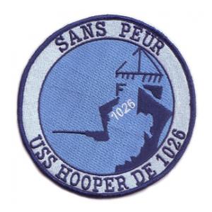 USS Hooper DE-1026 Ship Patch