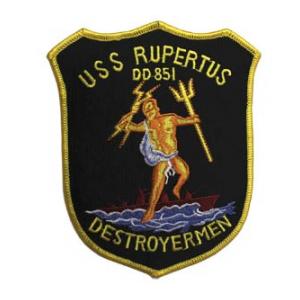 USS Rupertus DD-851 Ship Patch (Destroyerman)