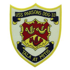 USS Parsons DDG-33 Ship Patch